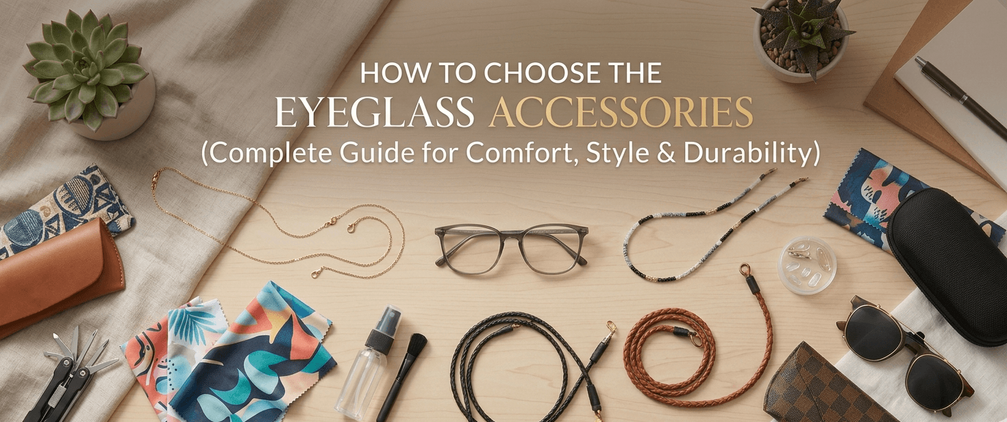 How to Choose the Right Eyeglass Accessories (Complete Guide for Comfort, Style & Durability)