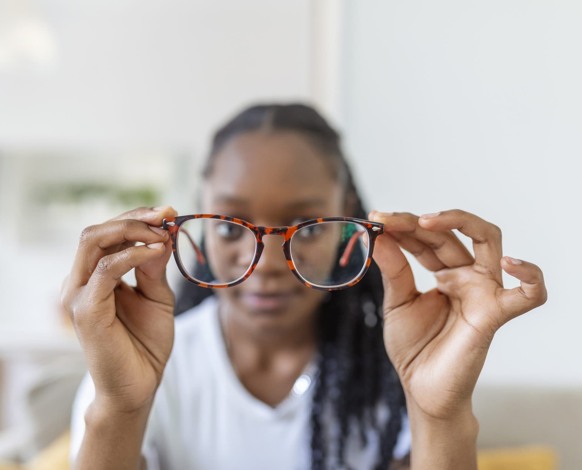 Vision therapy session